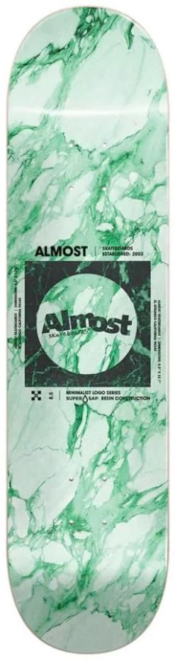 Almost Minimalist Marble Super Sap Skateboard Deck