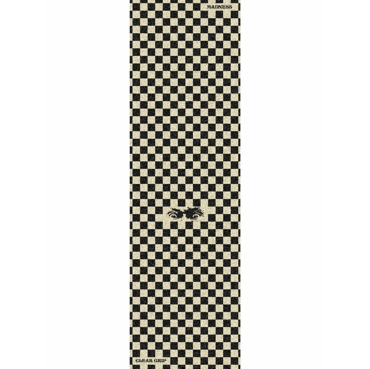 Madness Checkered View Clear Griptape