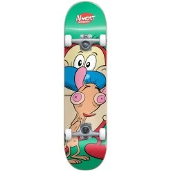 Almost Ren And Stimpy On My Back Complete Skateboard With Soft Wheels.