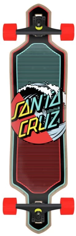 Santa Cruz Wave Dot Splice Drop Thru Longboard Cruzer