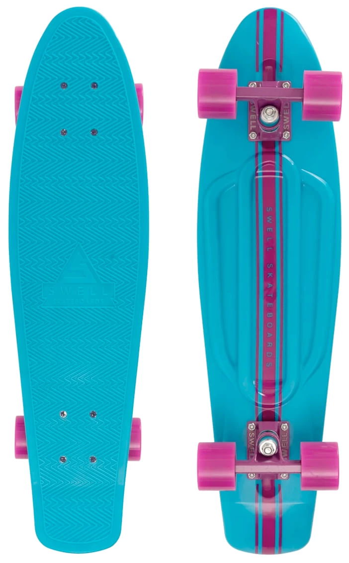 Swell Surfrider Teal 28 Inch Cruiser Skateboard